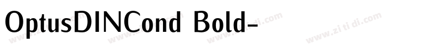 OptusDINCond Bold字体转换